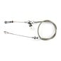 Lokar Inglese Fuel Injection Throttle Cable - Polished Fittings - SS Housing -