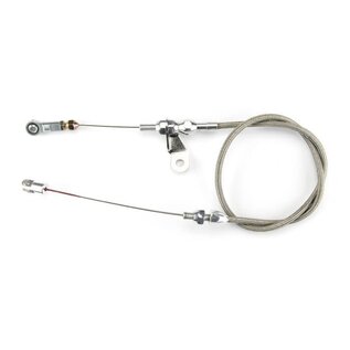 Lokar Inglese Fuel Injection Throttle Cable - Polished Fittings - SS Housing -