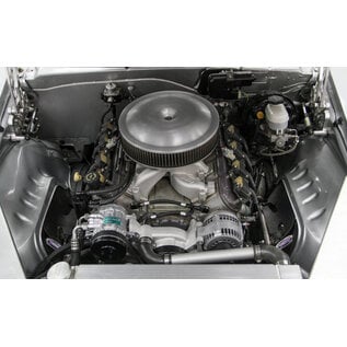 Holley Holley Chevy Gen III/IV (LS) Mid-Mount Complete Accessory System - Black Finish - 20-185BK