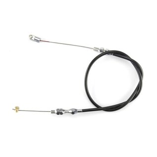 Lokar Borla 8 Stack Injection Throttle Cable - Polished Fittings - Black Housing  -