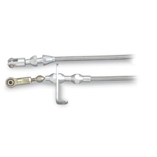 Lokar Blower Drive Throttle Cable - Alum Fittings - SS Housing