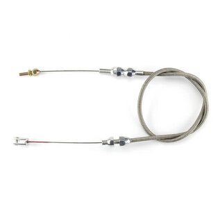 Lokar Blower Drive Throttle Cable - Polished Fittings - SS Housing
