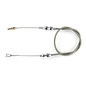 Lokar Blower Drive Throttle Cable - Polished Fittings - SS Housing
