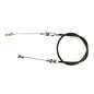 Lokar Blower Drive Throttle Cable - Polished Fittings - Black Housing  -