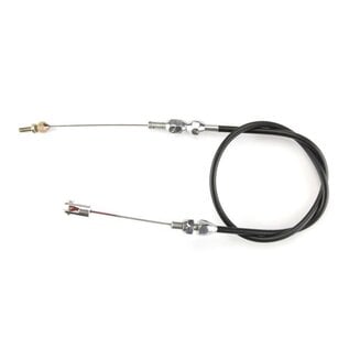 Lokar Blower Drive Throttle Cable - Polished Fittings - Black Housing  -