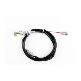 Lokar Borla 8 Stack Injection Throttle Cable - Alum Fittings - Black Housing