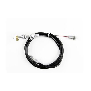 Lokar Borla 8 Stack Injection Throttle Cable - Alum Fittings - Black Housing