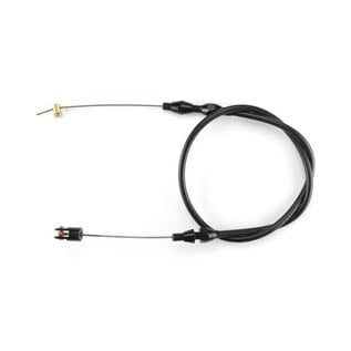 Lokar Borla 8 Stack Injection Throttle Cable - Black Fittings - Black Housing