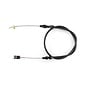 Lokar Borla 8 Stack Injection Throttle Cable - Black Fittings - Black Housing