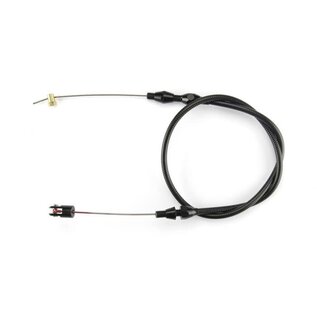 Lokar Borla 8 Stack Injection Throttle Cable - Black Fittings - Black SS Housing