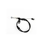 Lokar Inglese Fuel Injection Throttle Cable - Black Fittings - Black SS Housing