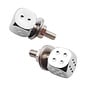 United Pacific Chrome Dice License Fasteners - 70070