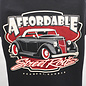 Affordable Street Rods RP 02B - ASR Original Logo w/Large Pinstripe Front - Ladies V-Neck
