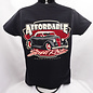 Affordable Street Rods RP 02B - ASR Original Logo w/Large Pinstripe Front - Ladies V-Neck