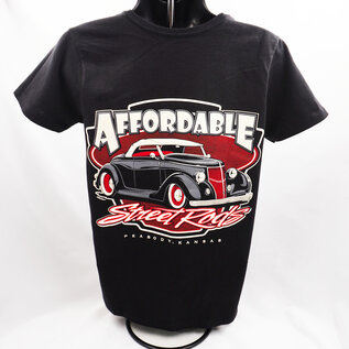 Affordable Street Rods RP 02A - ASR Original Logo w/Small Pinstripe Front - Ladies V-Neck
