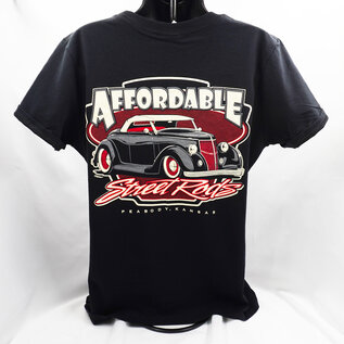 Affordable Street Rods RP 02 - ASR Original Logo with Wings Front - Ladies V-Neck