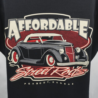 Affordable Street Rods RP 02 - ASR Original Logo with Wings Front - Ladies V-Neck