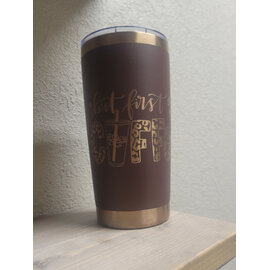 Rockin' AW Creations Coffee First Tumbler