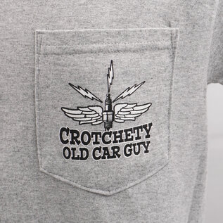 Roadster Pilot RP 28 - Crochety Old Man Pocket T-Shirt