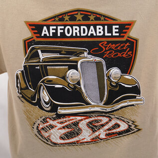Affordable Street Rods RP 27 - ASR '34 Roadster Design on Desert Sand T-Shirt