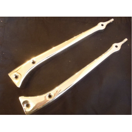 Brookville Roadster 1928-29 Ford Model A Open Car Windshield Stanchions - 2'' Chop - Plain - A-37138-AC