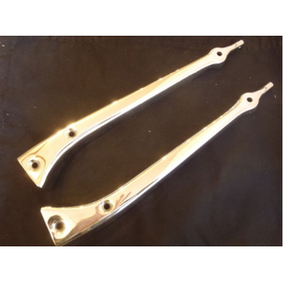 Brookville Roadster 1928-29 Ford Model A Open Car Windshield Stanchions - 2'' Chop - Plain - A-37138-AC