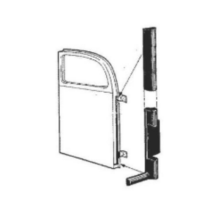 Vintique, Inc. 1941-48 Ford Closed Car Rubber Front of Door Seal - 11A-701884/5