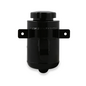 Holley Power Steering Remote Reservoir - Black Aluminum with Bracket - 198-212