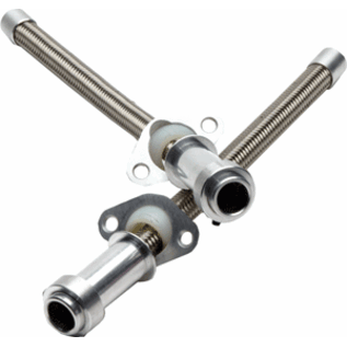 Electric Life Billet Wire Looms - Suicide Style Hinges with Slip-On Collars - 94202