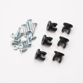 Notchead -3 AN Braided Line Clamp Kit - 6 pack - 2316-6