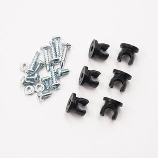 Notchead -3 AN Braided Line Clamp Kit - 6 pack - 2316-6