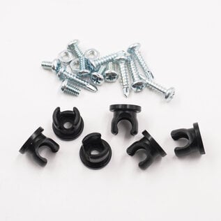 Notchead -3 AN Braided Line Clamp Kit - 6 pack - 2316-6