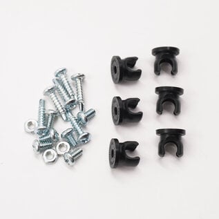 Notchead -3 AN Braided Line Clamp Kit - 6 pack - 2316-6