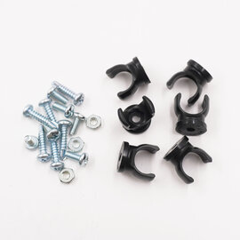 Notchead -6 AN Braided Line Clamp Kit - 6 pack - 2616-6