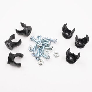 Notchead -6 AN Braided Line Clamp Kit - 6 pack - 2616-6