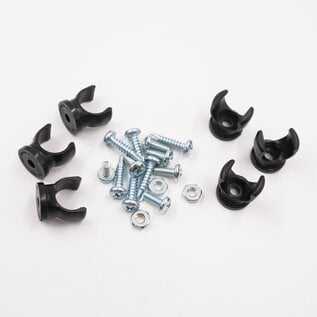 Notchead -6 AN Braided Line Clamp Kit - 6 pack - 2616-6