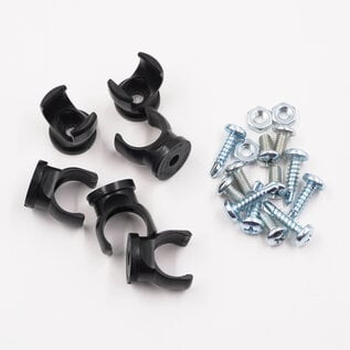 Notchead -8 AN Braided Line Clamp Kit - 6 pack - 2816-6