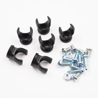 Notchead -8 AN Braided Line Clamp Kit - 6 pack - 2816-6