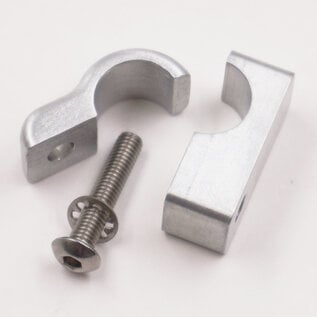 Pure Choice Motorsports Billet Aluminum Non-Floating Single #6 Reduced Barrier A/C Line Clamp - .540" -8103