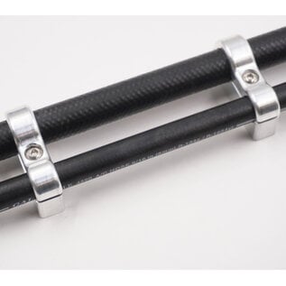 Pure Choice Motorsports Billet Aluminum Non-Floating Double #6 & #10 Reduced Barrier A/C Line Clamp - .750" x .540" - 8203