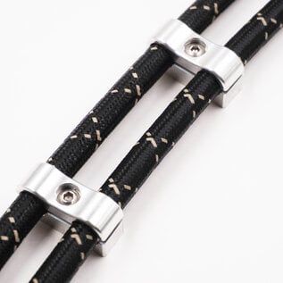 Pure Choice Motorsports Billet Aluminum Non-Floating Double  -6AN PTFE Line Clamp - .430" x .430" - 8204