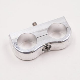 Pure Choice Motorsports Billet Aluminum Non-Floating Double #10 Reduced Barrier A/C or Heater Line Clamp - .750" x .750" - 8205