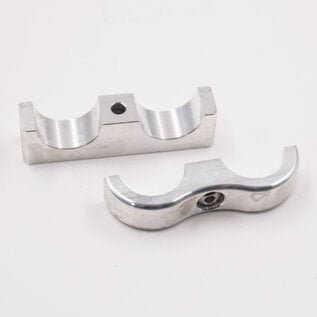 Pure Choice Motorsports Billet Aluminum Non-Floating Double 5/8" Heater Line Clamp - .875" x .875" - 8206