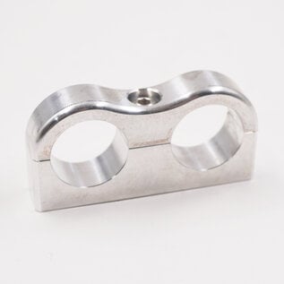 Pure Choice Motorsports Billet Aluminum Non-Floating Double 5/8" Heater Line Clamp - .875" x .875" - 8206
