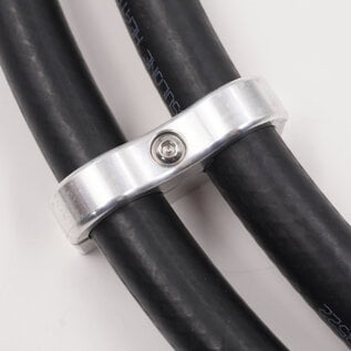 Pure Choice Motorsports Billet Aluminum Non-Floating Double 5/8" Heater Line Clamp - .875" x .875" - 8206