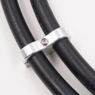 Pure Choice Motorsports Billet Aluminum Non-Floating Double 5/8" Heater Line Clamp - .875" x .875" - 8206