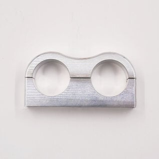 Pure Choice Motorsports Billet Aluminum Non-Floating Double 5/8" Heater Line Clamp - .875" x .875" - 8206