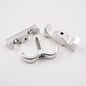 Pure Choice Motorsports Billet Aluminum Non-Floating 4-Hose Reduced Barrier A/C & Heater Line Clamp- .540" x .750"  x .750" x .750" - 8210