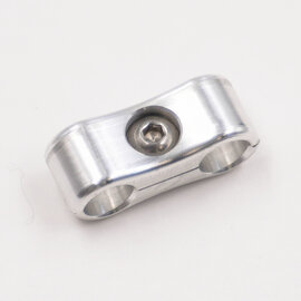 Pure Choice Motorsports Billet Aluminum Floating Double Line Separator - .375" x .375" - 8301