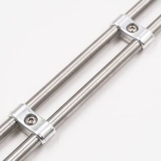 Pure Choice Motorsports Billet Aluminum Floating Double Line Separator - .375" x .375" - 8301